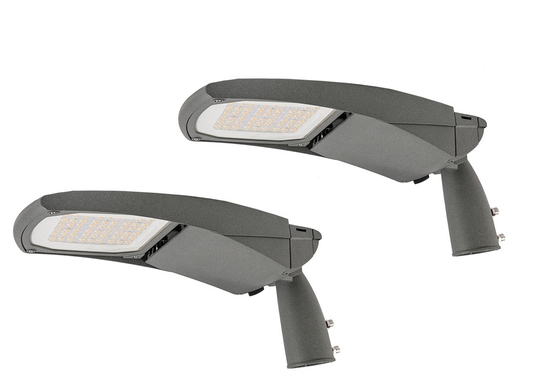 2700k IK80 فارغ أو مكتمل ضوء الشارع LED رمادي IP66 140lm / W 4000k Ra70