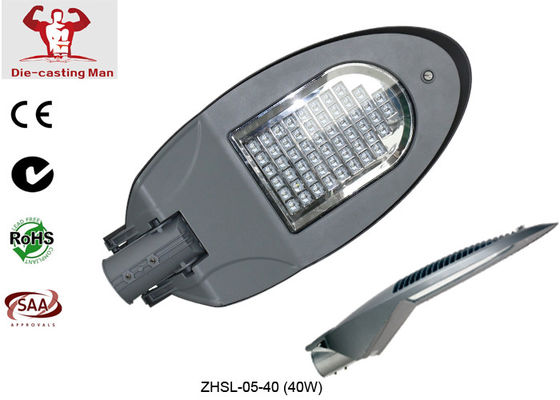 CRI 70 مصابيح الشارع ذات الطاقة العالية مصابيح الشارع LED زاوية البصرية 145 * 85 ° 50W Ip66 الخلية الضوئية الخارجية مصباح الشارع الحديث