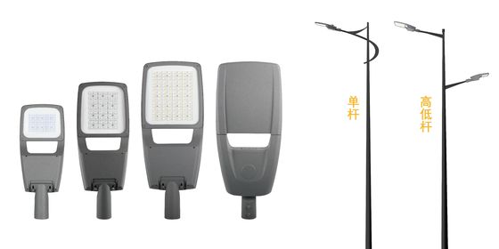 IP65 مصابيح الشوارع LED مع مجموعة واسعة من درجات الحرارة اللون