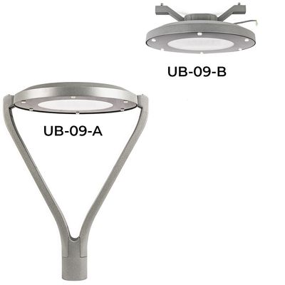 الصب الصبيان الألومنيوم Led Pole Top Light 30w 40w 60w 90w 100w الحديقة الإضاءة القطب المثبت