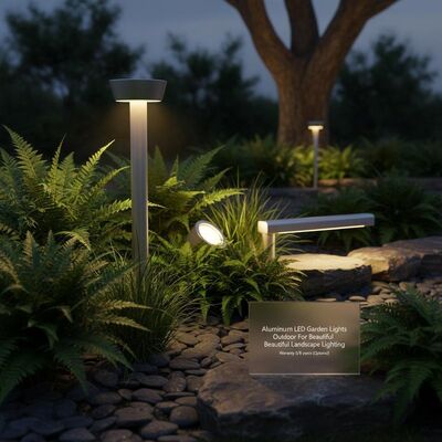 ألومنيوم مصابيح الحديقة LED للخارج لإضاءة المناظر الطبيعية الجميلة ضمان 5/8 سنة ((اختياري))